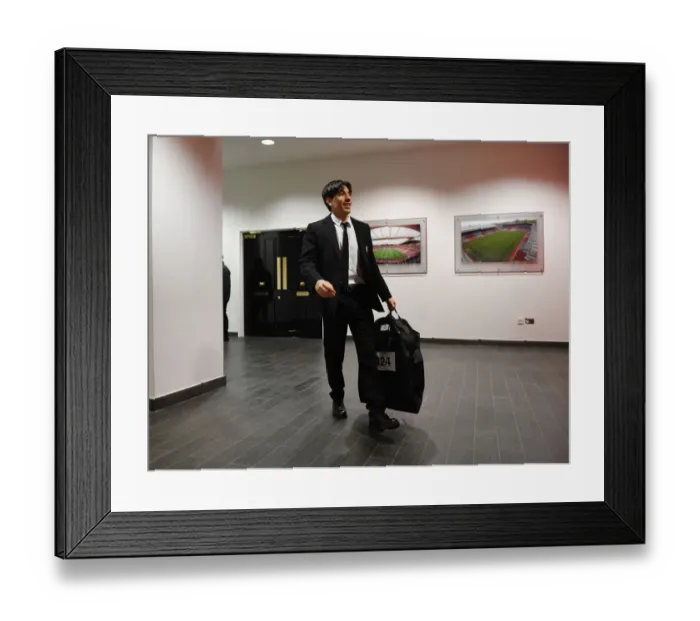 Framed Print : Arsenal's Bellerin Gears Up for Arsenal vs Sheffield United (2020) at Emirates Stadium