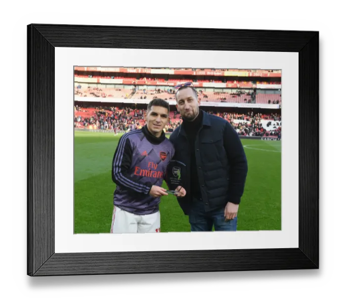 Framed Print : Arsenal's Lucas Torreira Receives Player of the Month Award Before Arsenal vs. Sheffield United Framed Print : Arsenal's Lucas Torreira Receives Player of the Month Award Before Arsenal vs. Sheffield United