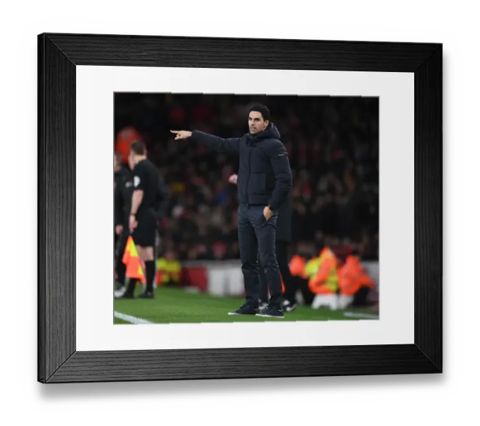 Framed Print : Mikel Arteta Guides Arsenal in Premier League Battle Against Sheffield United Framed Print : Mikel Arteta Guides Arsenal in Premier League Battle Against Sheffield United