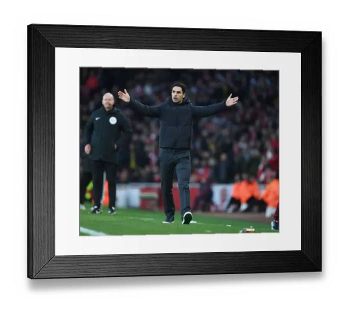 Framed Print : Arsenal's Mikel Arteta Leads Team Against Sheffield United in Premier League Clash Framed Print : Arsenal's Mikel Arteta Leads Team Against Sheffield United in Premier League Clash