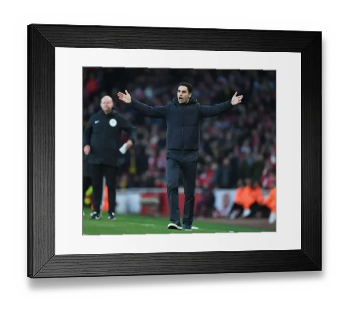 Framed Print : Mikel Arteta Leads Arsenal Against Sheffield United in Premier League Clash Framed Print : Mikel Arteta Leads Arsenal Against Sheffield United in Premier League Clash