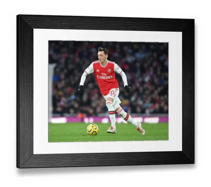 Framed Print : Mesut Ozil in Action: Arsenal vs Sheffield United, Premier League 2019-2020