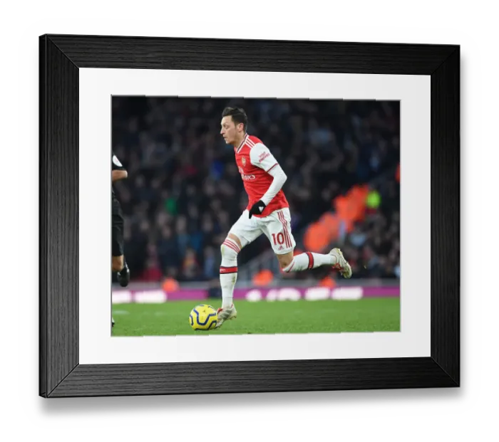 Framed Print : Mesut Ozil in Action: Arsenal vs. Sheffield United, Premier League 2019-20