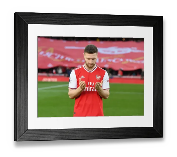 Framed Print : Arsenal's Mustafi Gears Up for Arsenal v Sheffield United Clash in Premier League Framed Print : Arsenal's Mustafi Gears Up for Arsenal v Sheffield United Clash in Premier League