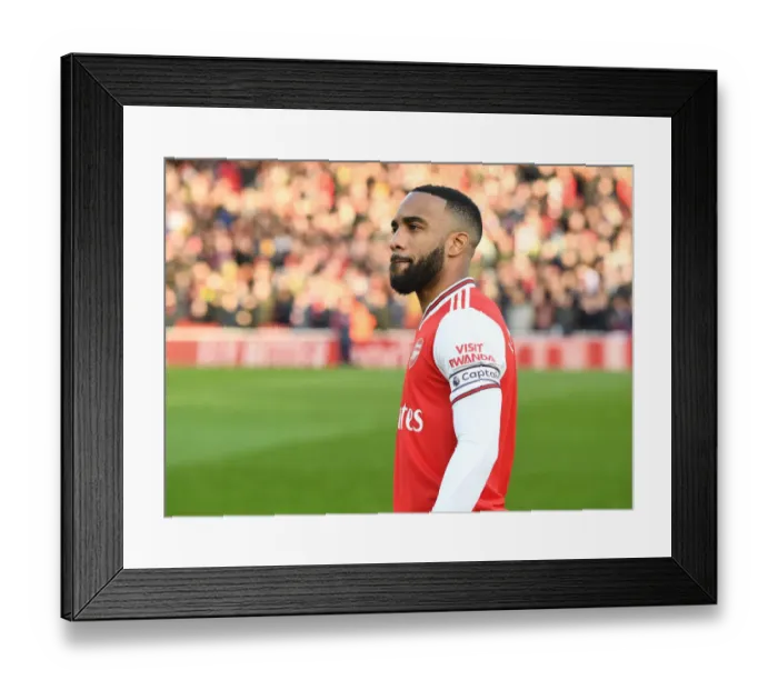 Framed Print : Alex Lacazette: Arsenal Forward Readies for Kick-off Against Sheffield United (Premier League 2019-20) Framed Print : Alex Lacazette: Arsenal Forward Readies for Kick-off Against Sheffield United (Premier League 2019-20)