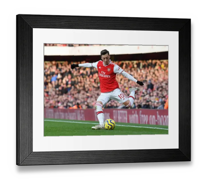 Framed Print : Mesut Ozil: In Action Against Sheffield United, Arsenal Premier League 2019-20