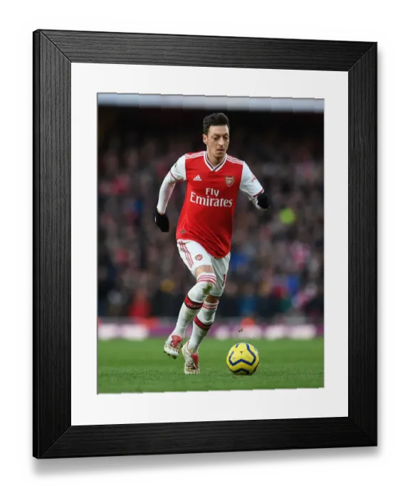 Framed Print : Mesut Ozil in Action: Arsenal vs Sheffield United, Premier League 2019-2020