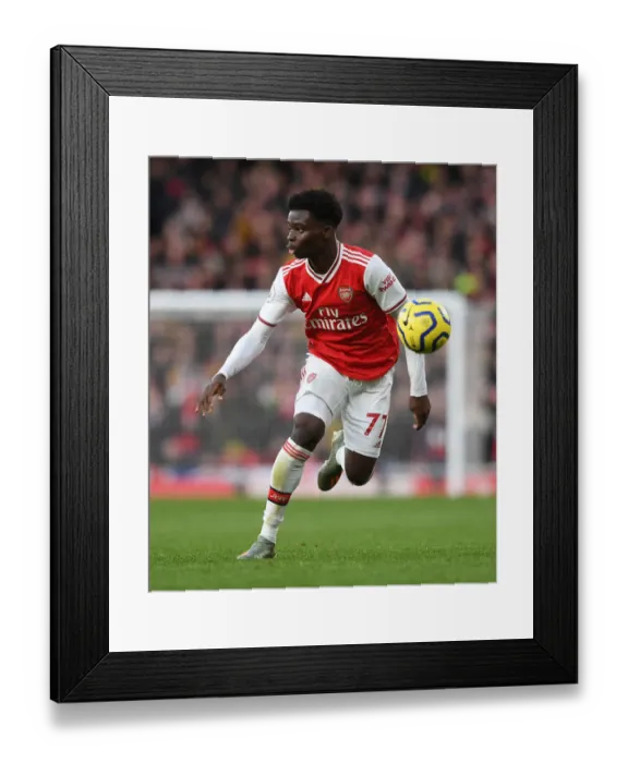 Framed Print : Arsenal's Bukayo Saka in Action against Sheffield United - Premier League 2019-2020 Framed Print : Arsenal's Bukayo Saka in Action against Sheffield United - Premier League 2019-2020