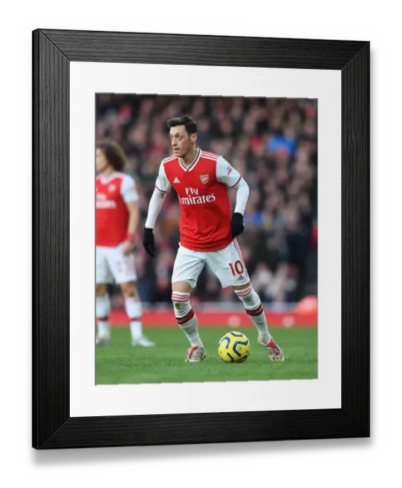 Framed Print : Mesut Ozil in Action: Arsenal vs. Sheffield United, Premier League 2019-20