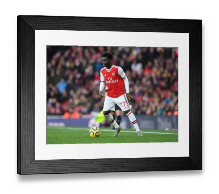 Framed Print : Arsenal's Bukayo Saka Shines: Arsenal vs Sheffield United (Premier League 2019-20)
