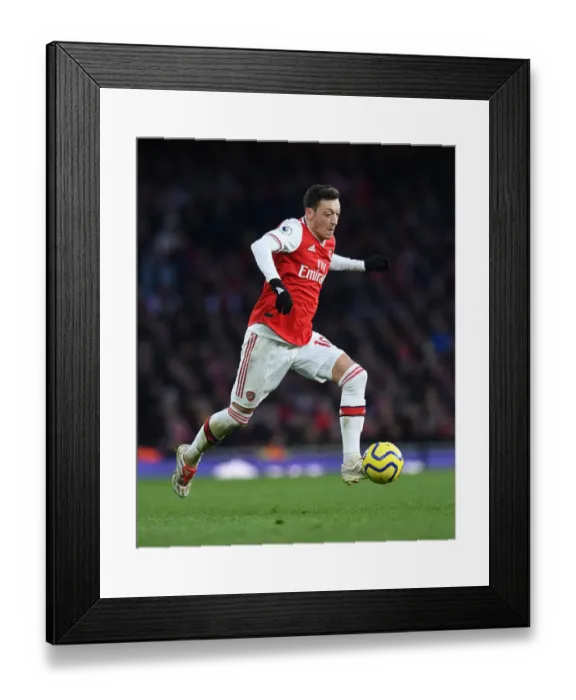 Framed Print : Mesut Ozil in Action: Arsenal vs. Sheffield United, Premier League 2019-20
