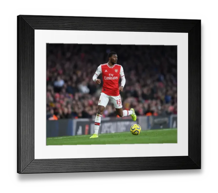 Framed Print : Arsenal's Ainsley Maitland-Niles in Action Against Sheffield United - Premier League 2019-20