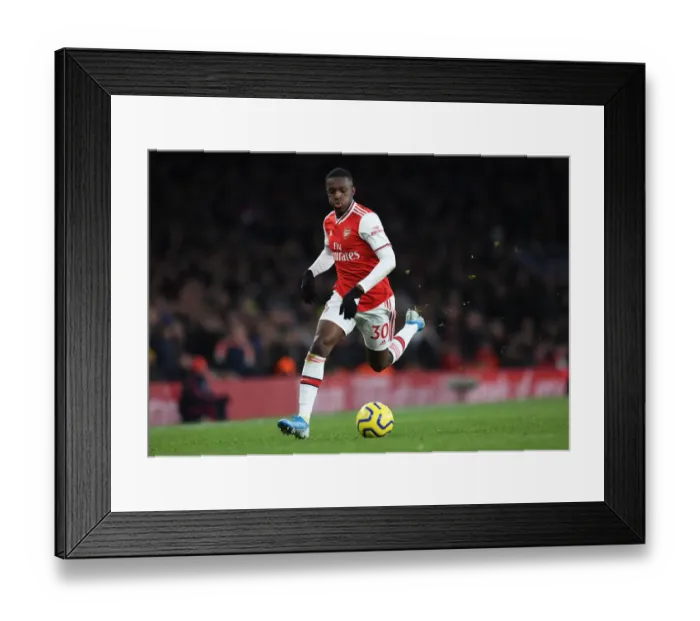 Framed Print : Arsenal's Eddie Nketiah in Action Against Sheffield United - Premier League 2019-20 Framed Print : Arsenal's Eddie Nketiah in Action Against Sheffield United - Premier League 2019-20