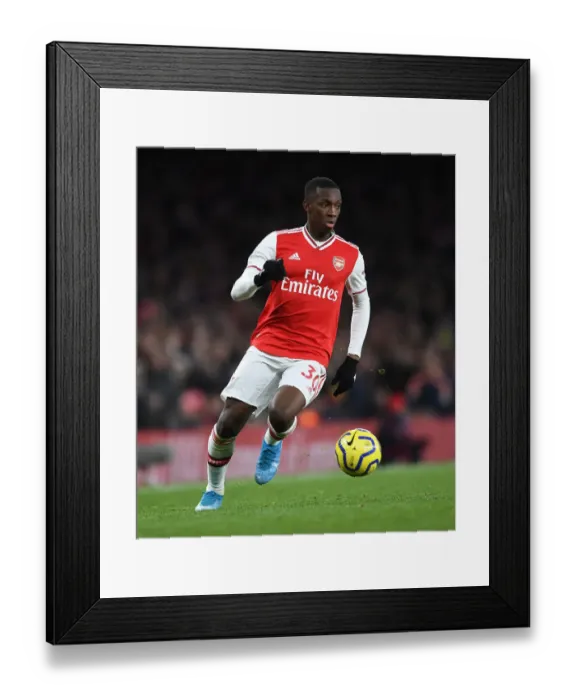Framed Print : Arsenal's Eddie Nketiah in Action against Sheffield United - Premier League 2019-20 Framed Print : Arsenal's Eddie Nketiah in Action against Sheffield United - Premier League 2019-20