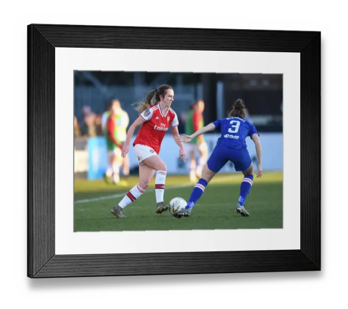Framed Print : Arsenal Women vs Chelsea Women Clash: FA WSL Showdown at Meadow Park