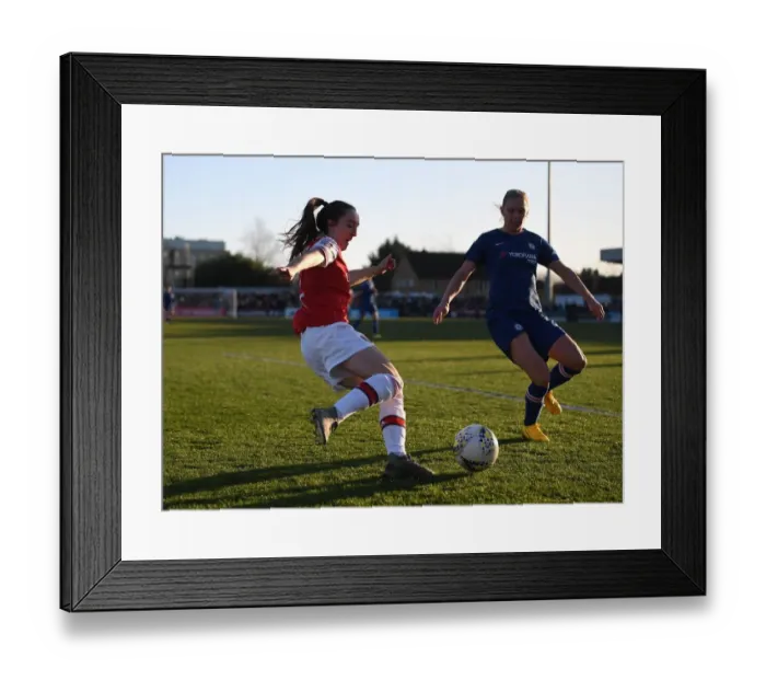 Framed Print : Intense Arsenal vs. Chelsea Showdown: A Battle for FA Womens Super League Supremacy Framed Print : Intense Arsenal vs. Chelsea Showdown: A Battle for FA Womens Super League Supremacy
