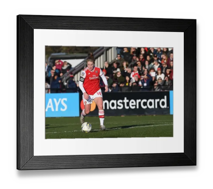 Framed Print : Arsenal's Kim Little Fights for Victory Against Chelsea in FA WSL Clash Framed Print : Arsenal's Kim Little Fights for Victory Against Chelsea in FA WSL Clash