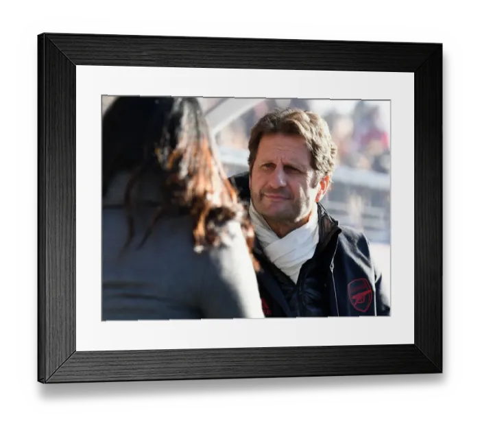 Framed Print : Arsenal Manager Joe Montemurro Before Arsenal Women vs Chelsea Women FA WSL Match