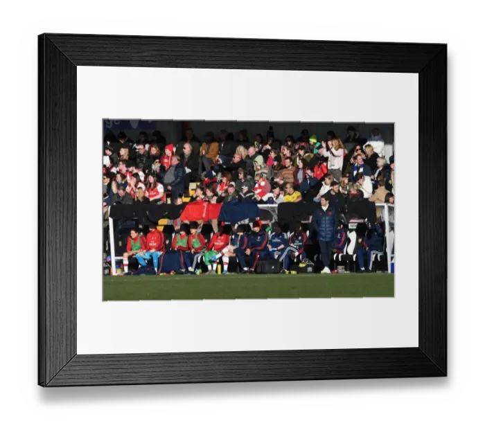 Framed Print : Arsenal Manager Joe Montemurro Leads Team against Chelsea in FA Womens Super League