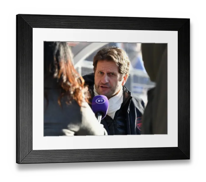 Framed Print : Joe Montemurro: Focused Arsenal Manager Ahead of Arsenal Women vs Chelsea Women FA WSL Match