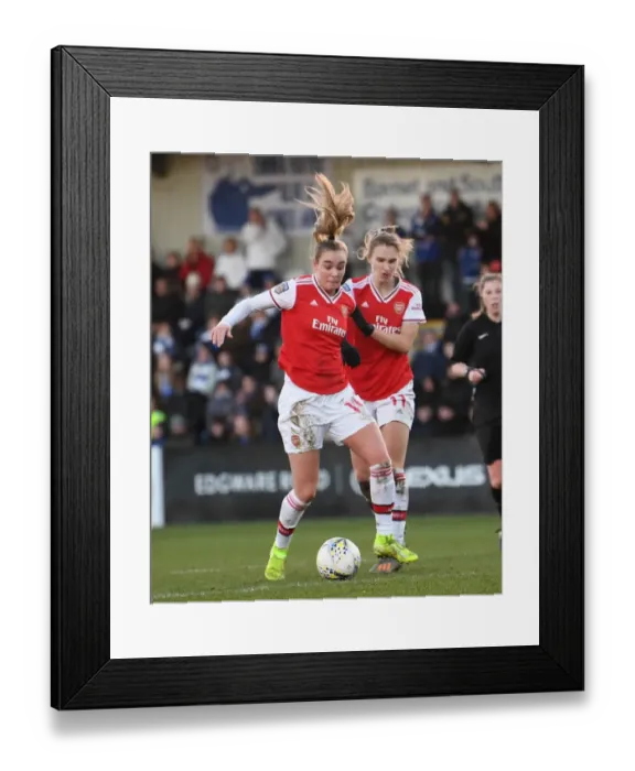 Framed Print : Arsenal vs. Chelsea: Roord and Miedema Face Off in Barclays FA Womens Super League Clash