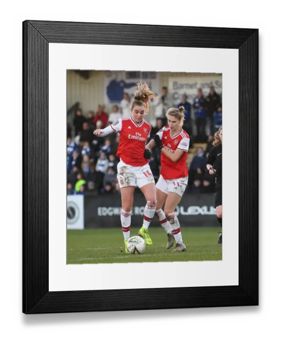 Framed Print : Arsenal Women vs Chelsea Women: Jill Roord and Vivianne Miedema Face Off in FA WSL Clash