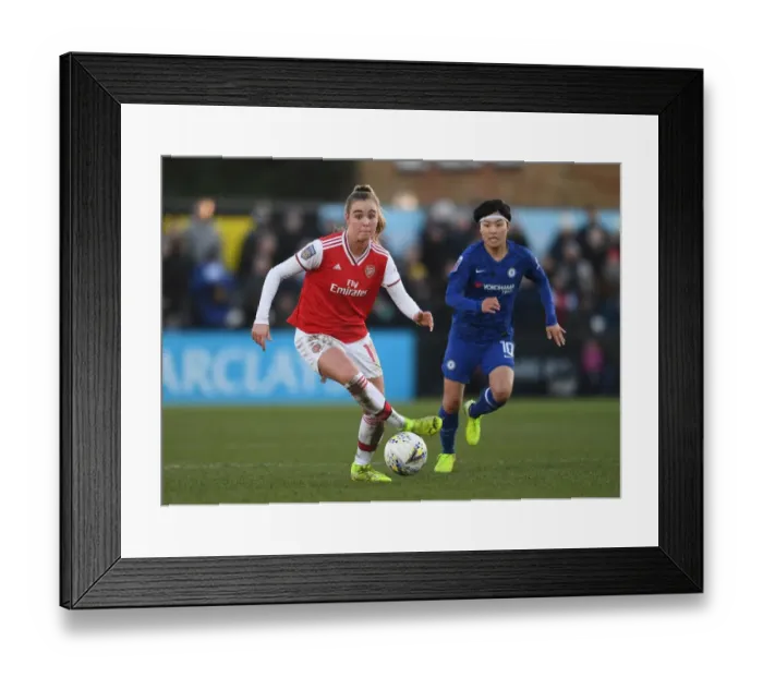 Framed Print : Arsenal vs. Chelsea: Clash of Titans in the FA WSL