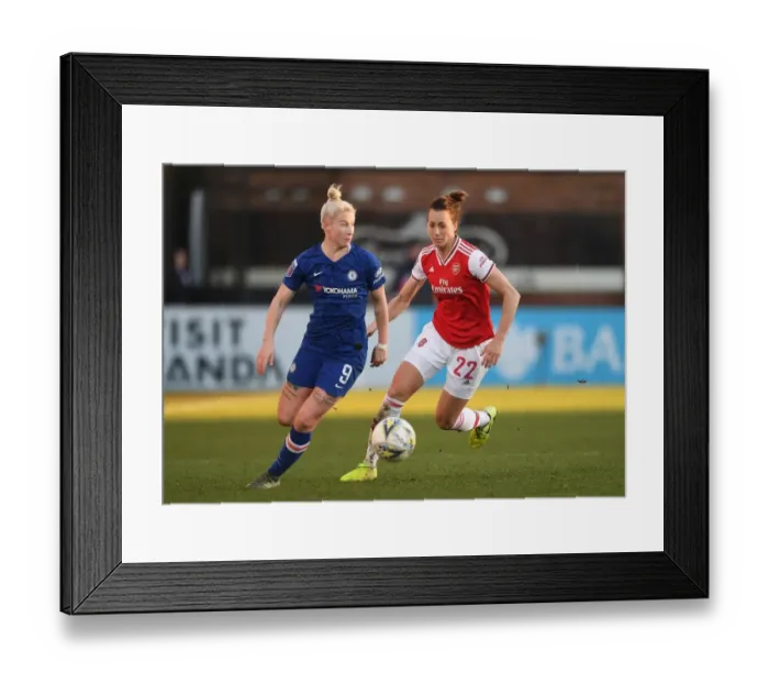 Framed Print : Arsenal's Viktoria Schnaderbeck Holds Off Chelsea's Bethany England in WSL Showdown Framed Print : Arsenal's Viktoria Schnaderbeck Holds Off Chelsea's Bethany England in WSL Showdown