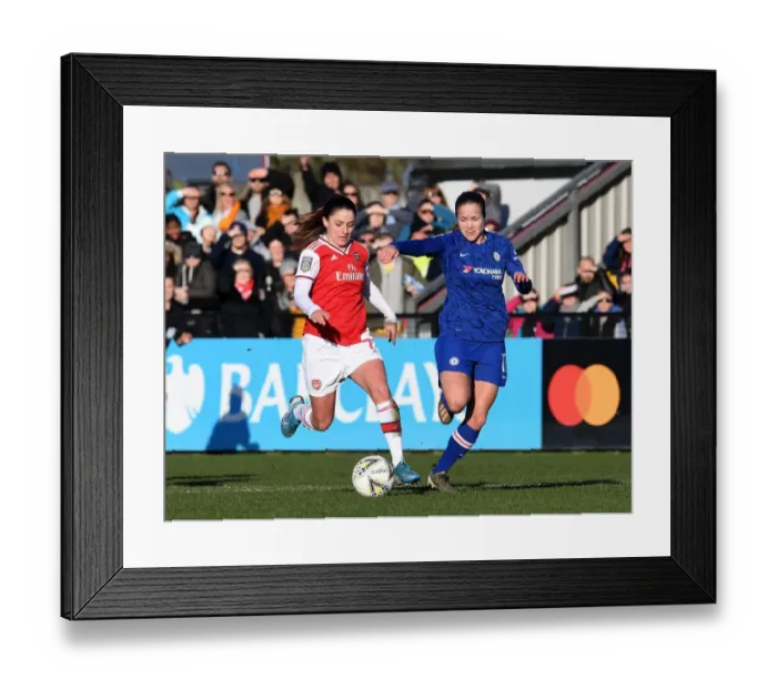 Framed Print : Arsenal vs Chelsea: A Fierce FA Womens Super League Showdown - Arsenal Women vs Chelsea Women 2019-20
