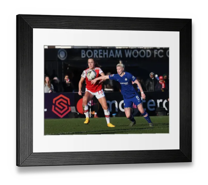Framed Print : Arsenal vs. Chelsea: A Fierce FA Womens Super League Showdown - Arsenal Women vs. Chelsea Women 2019-20