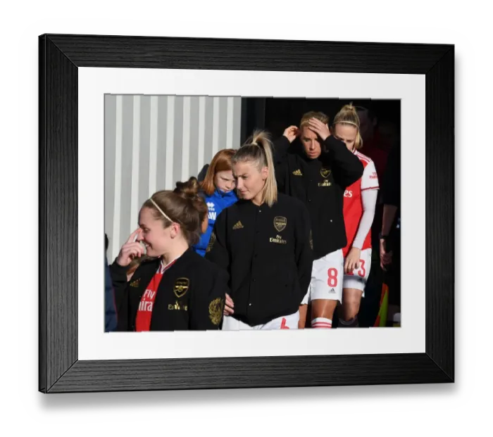 Framed Print : Arsenal's Leah Williamson Ready for Battle Against Chelsea in FA WSL Clash Framed Print : Arsenal's Leah Williamson Ready for Battle Against Chelsea in FA WSL Clash