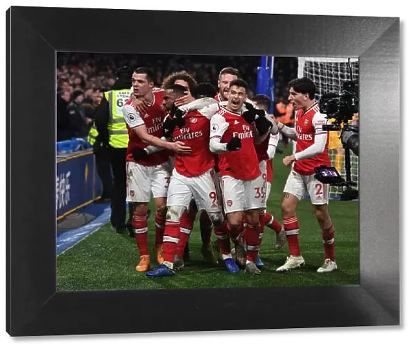 Martinelli's Stunner: Arsenal Celebrate First Goal Against Chelsea in 2019-20 Premier League Clash
