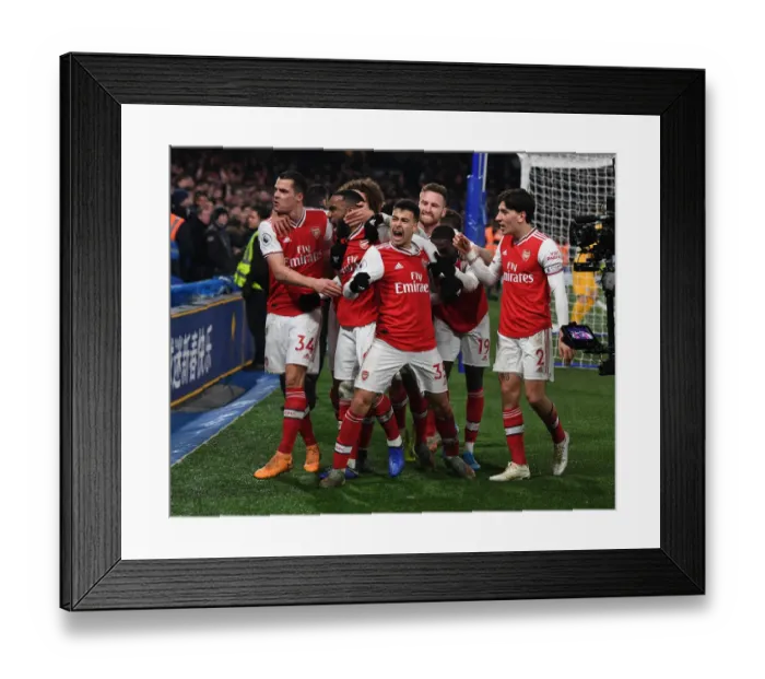 Framed Print : Martinelli's Debut Goal: Arsenal's Premier League Triumph over Chelsea (January 2020)