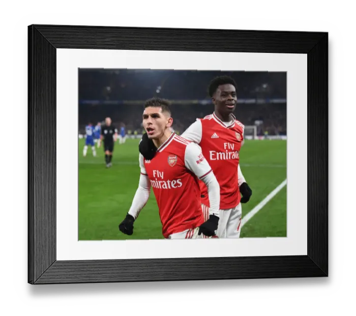 Framed Print : Premier League Rivalry: Chelsea vs Arsenal at Stamford Bridge (January 2020)