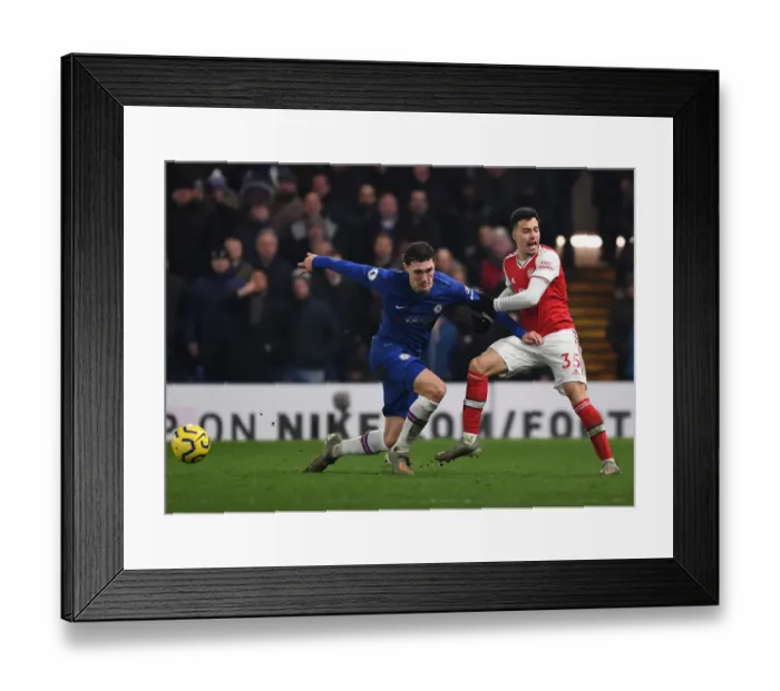 Framed Print : Clash of the London Giants: Chelsea vs Arsenal, Premier League Showdown at Stamford Bridge (January 2020)