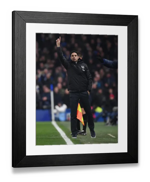 Framed Print : Clash of London Giants: Chelsea vs Arsenal in the Premier League at Stamford Bridge (January 2020)
