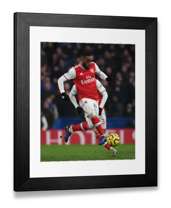 Framed Print : Clash of Titans: Premier League Showdown - Chelsea vs. Arsenal, London, 2020