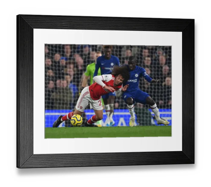 Framed Print : Premier League Rivalry: Chelsea vs Arsenal at Stamford Bridge (January 2020)