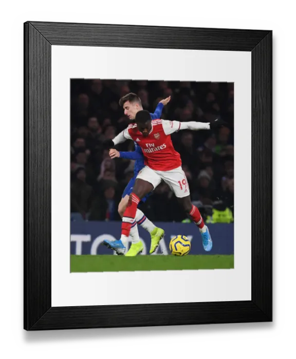 Framed Print : Clash of the London Giants: Chelsea vs Arsenal, Premier League Showdown at Stamford Bridge (January 2020)