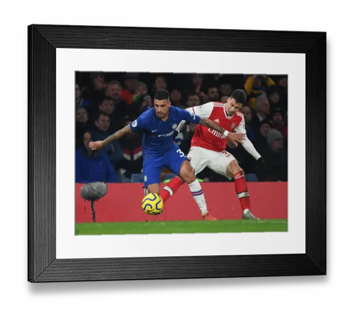 Framed Print : Chelsea vs Arsenal: Intense Rivalry in the Premier League - January 2020 (Stamford Bridge)