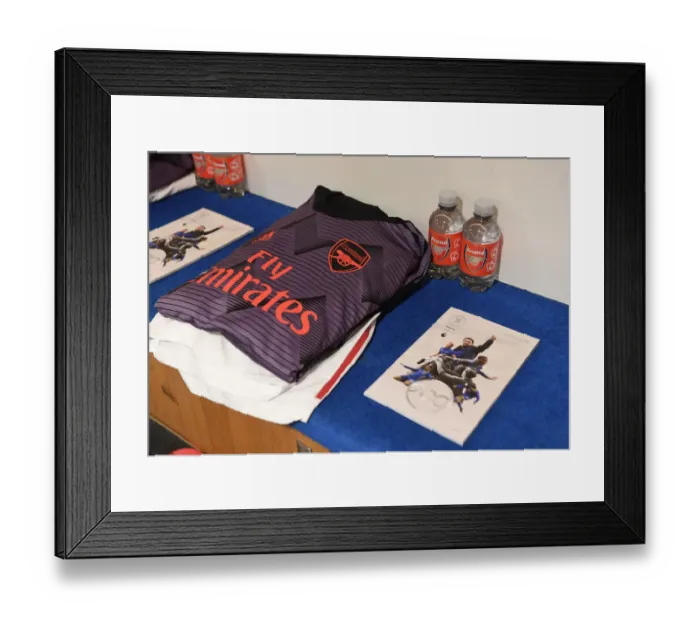 Framed Print : Unity and Focus: Arsenal's Pre-Match Huddle Against Chelsea, Premier League 2019-20