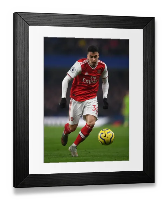 Framed Print : Martinelli in Action: Chelsea vs. Arsenal, Premier League 2019-20