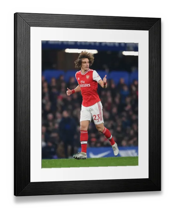 Framed Print : David Luiz in Action: Chelsea vs. Arsenal, Premier League 2019-20 Framed Print : David Luiz in Action: Chelsea vs. Arsenal, Premier League 2019-20