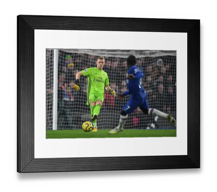 Framed Print : Arsenal's Bernd Leno vs. Chelsea: A Premier League Battle at Stamford Bridge (2019-20) Framed Print : Arsenal's Bernd Leno vs. Chelsea: A Premier League Battle at Stamford Bridge (2019-20)