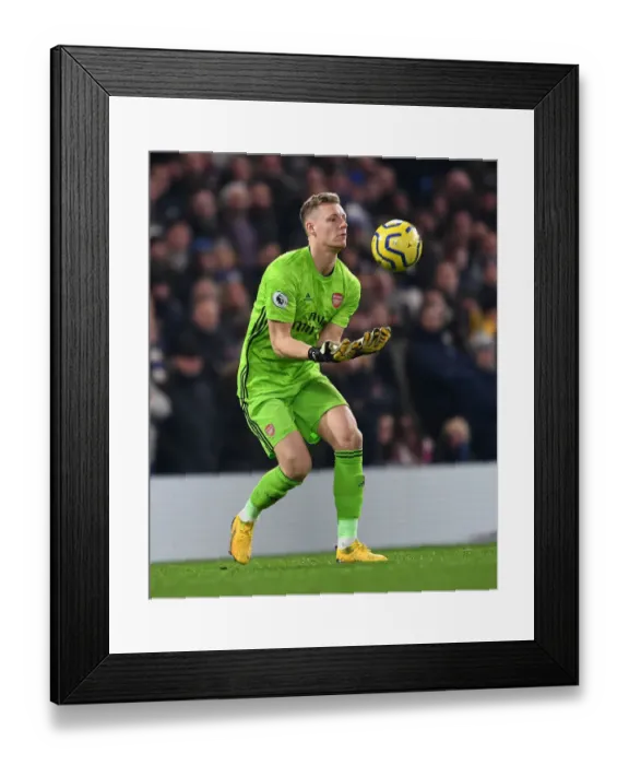 Framed Print : Arsenal's Bernd Leno Goes Head-to-Head Against Chelsea at Stamford Bridge - Premier League 2019-2020