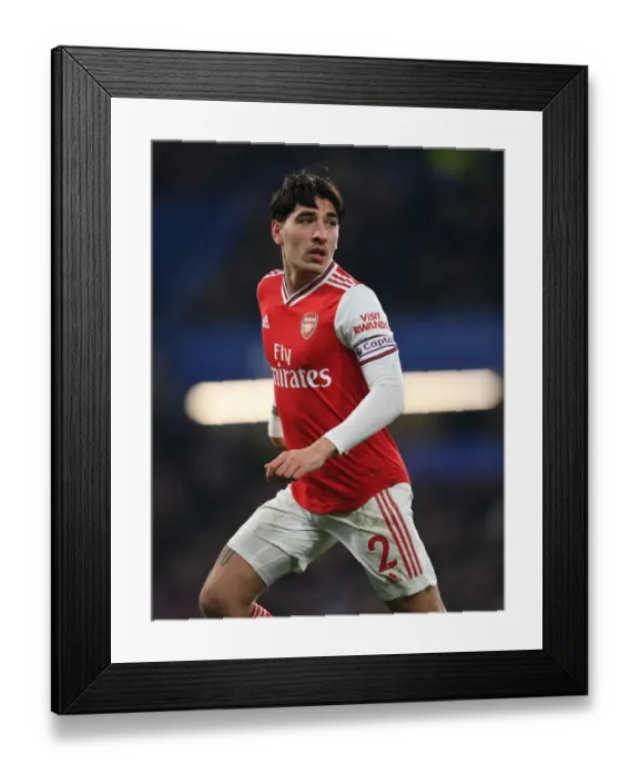 Framed Print : Hector Bellerin: Battle at the Bridge - Chelsea vs. Arsenal, Premier League 2019-20