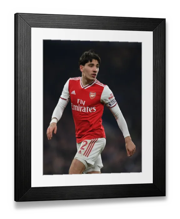 Framed Print : Hector Bellerin: Clash at The Bridge - Chelsea vs. Arsenal, Premier League 2019-2020