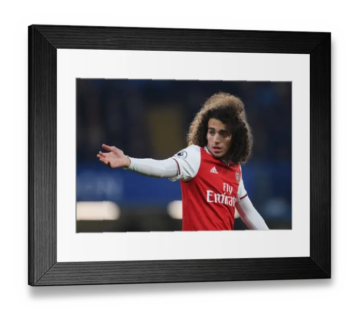 Framed Print : Matteo Guendouzi in Action: Chelsea vs. Arsenal, Premier League 2019-20