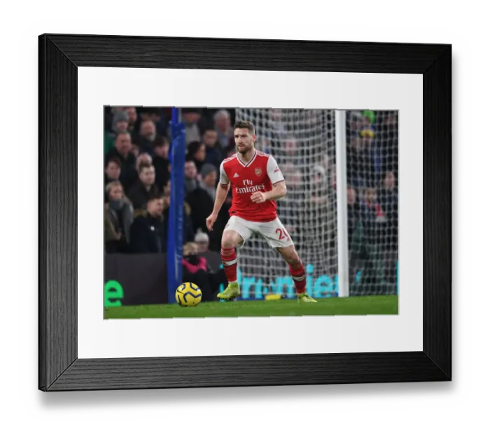 Framed Print : Mustafi's Battle at Stamford Bridge: Chelsea vs. Arsenal, Premier League 2019-20 Framed Print : Mustafi's Battle at Stamford Bridge: Chelsea vs. Arsenal, Premier League 2019-20