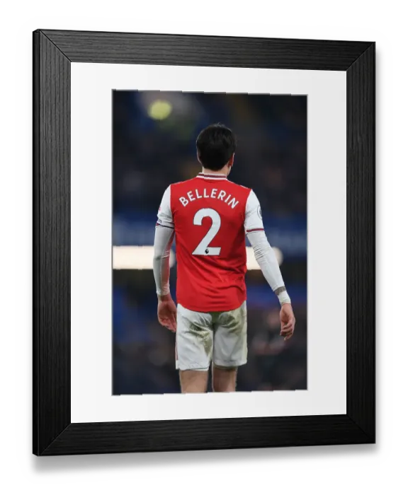 Framed Print : Intense Rivalry: Hector Bellerin vs. Chelsea in the Premier League Showdown Framed Print : Intense Rivalry: Hector Bellerin vs. Chelsea in the Premier League Showdown